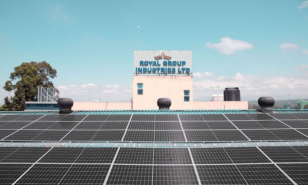 450 kWp Solaranlage - Royal Group Industries