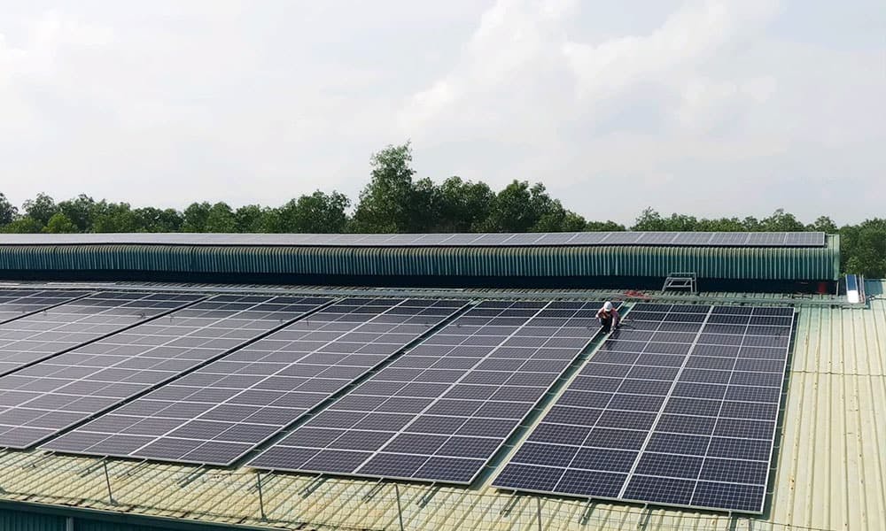 139 kWp Solaranlage Thai Duong Rubber III