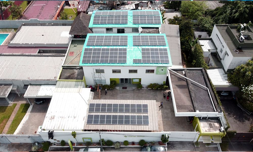 Solarenergie in Côte d'ivoire für das Goethe-Institut